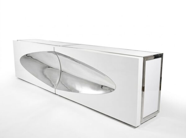 Bullet bar - White and silver
