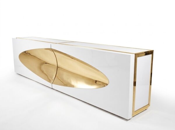 Bullet bar - White and gold