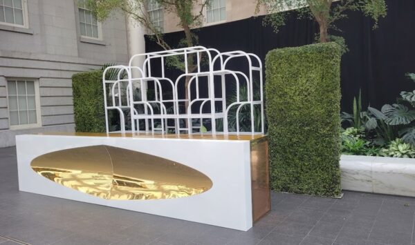 Bullet bar - White and gold