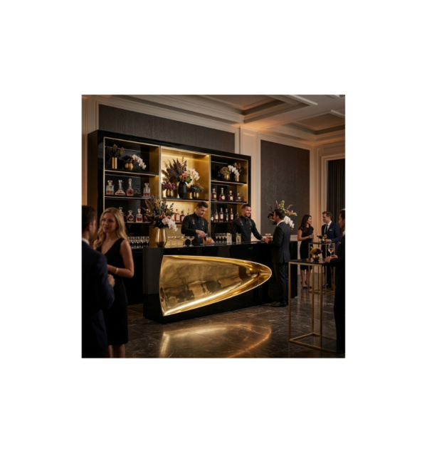 Bullet bar - Black and gold