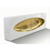 bullet double white and gold Bullet bar - White and gold