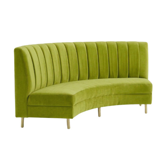 Eloise curved sofa moss green Eloise curved sofa moss green rental