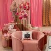 English rose armchair - Pink
