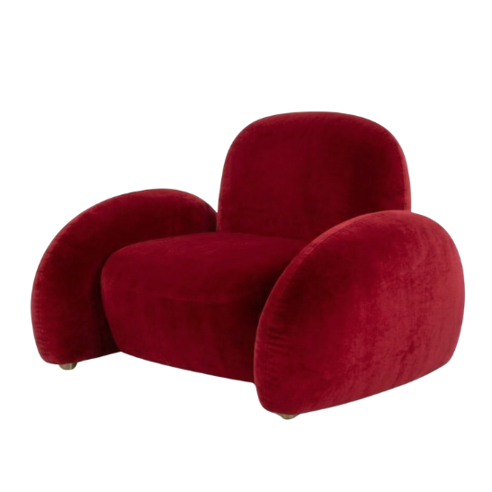 Baloo armchair red rental