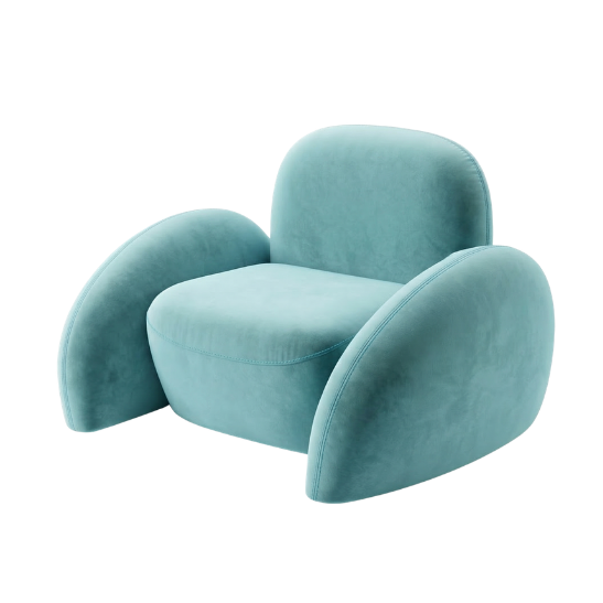 Baloo armchair - Aqua blue