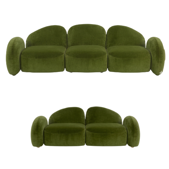 baloo sofa moss green rental