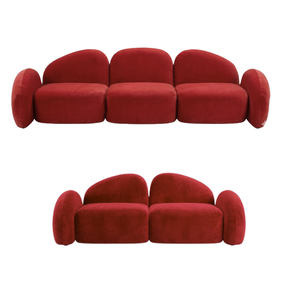 Baloo sofa red rental