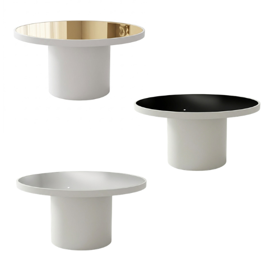 bobino white gold silver black Bobino table 2.0 - White and black top