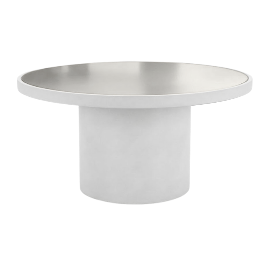 bobino white silver mirror top