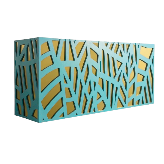 Botanika bar gold and aqua blue rental