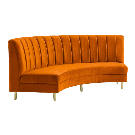 Eloise curved sofa orange Eloise curved sofa orange rental