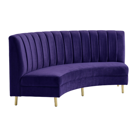 Eloise curved sofa purple Eloise curved sofa purple rental