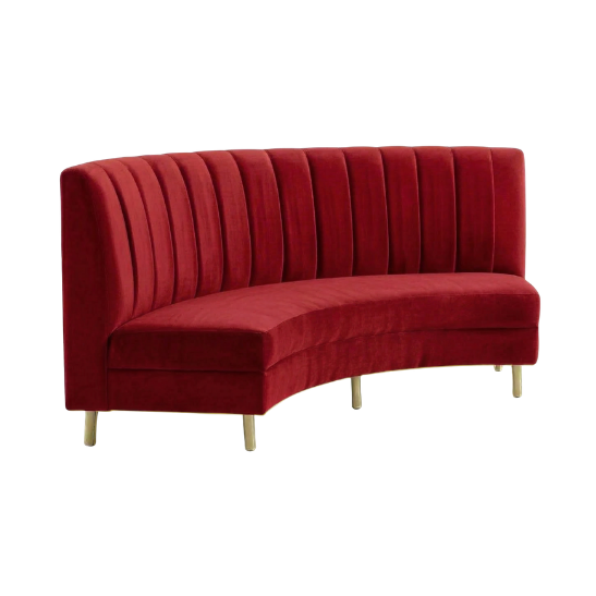 Eloise Curved Sofa red Eloise Curved Sofa red rental