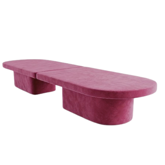 Monolith dining table magenta pink rental