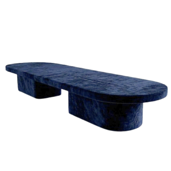 Monolith dining table navy blue rental
