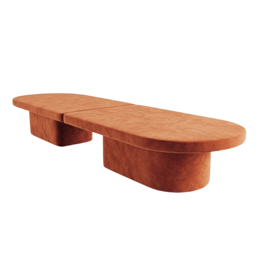 Monolith dining table - Orange