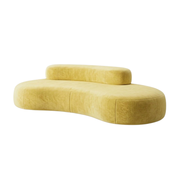 Peacock sofa - Yellow