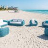 Java sofa - Miami blue