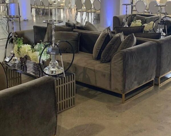 Velours sofa – Light taupe