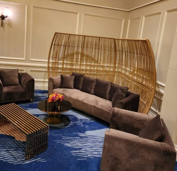 Velours sofa – Brown