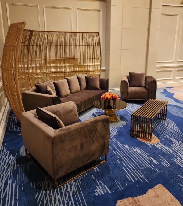 Velours sofa – Brown
