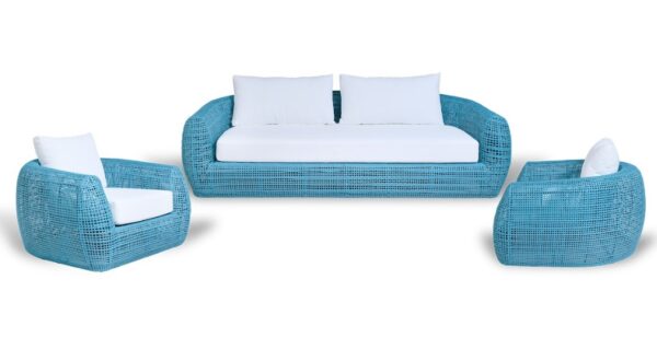 Java sofa - Miami blue