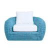 Java armchair - Miami blue