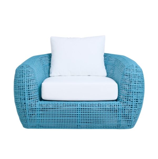 Java armchair - Miami blue