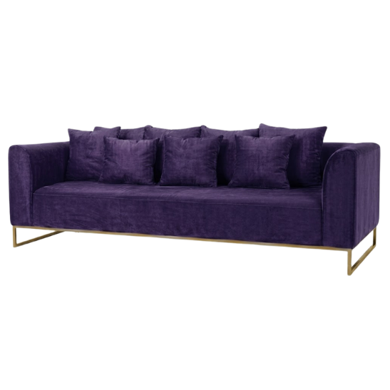 Velours sofa – Purple