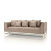 Velours sofa light taupe rental