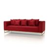 Velours sofa red rental