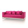 Velours sofa magenta rental