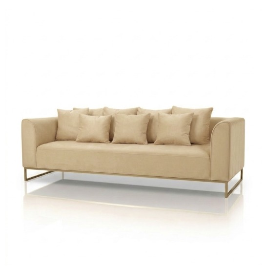 Velours sofa beige rental