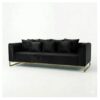 Velours sofa black Velours sofa black rental