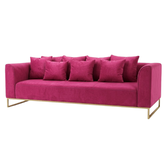 Velours sofa – Magenta