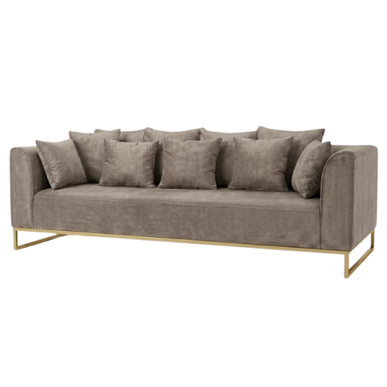 Velours sofa – Light taupe