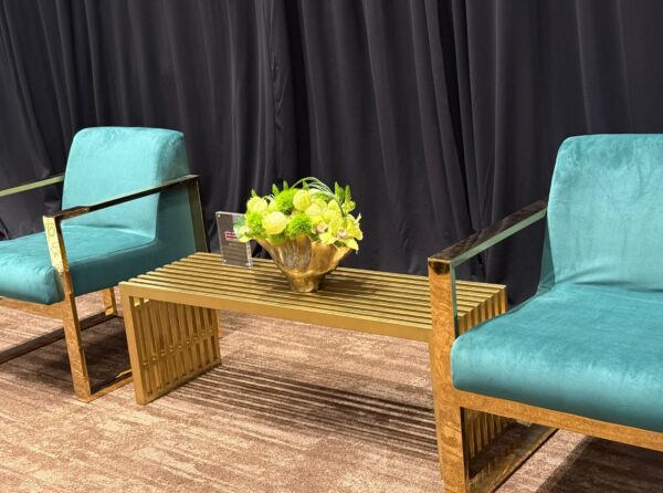 Romeo armchair - Gold frame with colored velvet