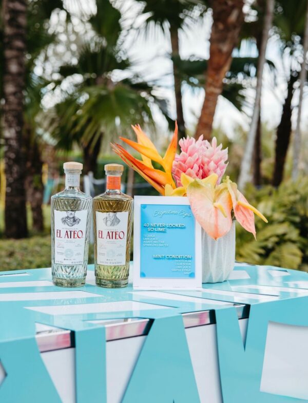 Botanika bar - Silver and aqua blue