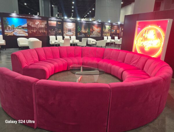 Noor full circle modular sofa - Magenta