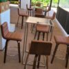 Caramel counter stool - Brown