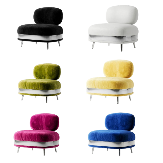 Paloma chair velvet and silver Paloma chair velvet and silver rental
