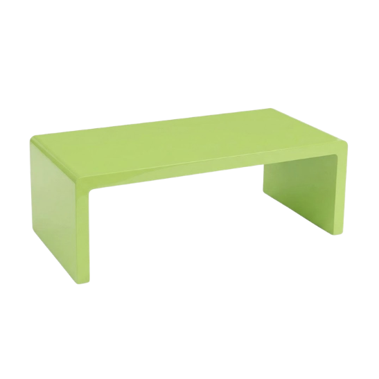 Pop coffee table lime green rental