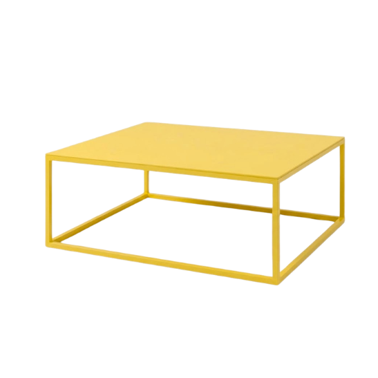 Dexter coffee table yellow rental