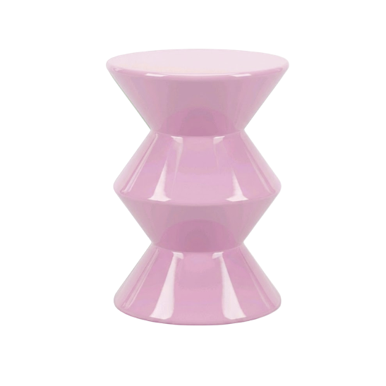 Kaleido cocktail table baby pink rental