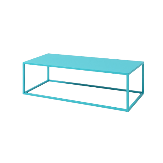 Smart coffee table aqua blue rental