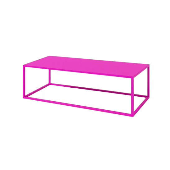 Smart coffee table magenta pink rental