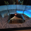 Noor full circle modular sofa - Aqua blue