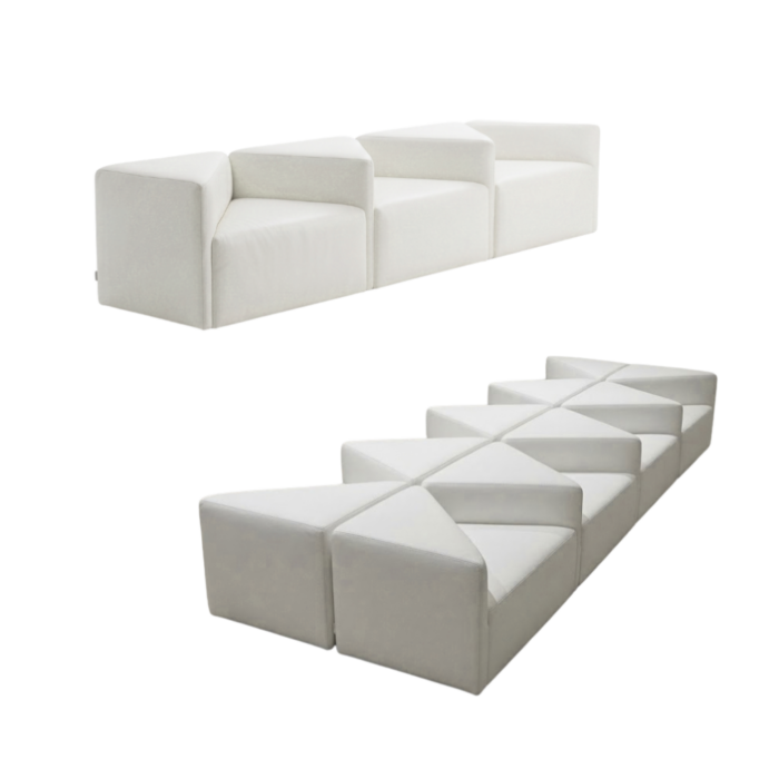 Albertina modular sofa white rental
