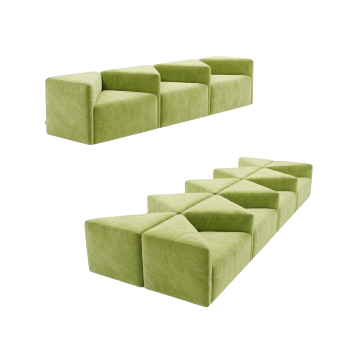 Albertina modular sofa - Lime green