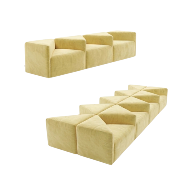 Albertina modular sofa - Yellow